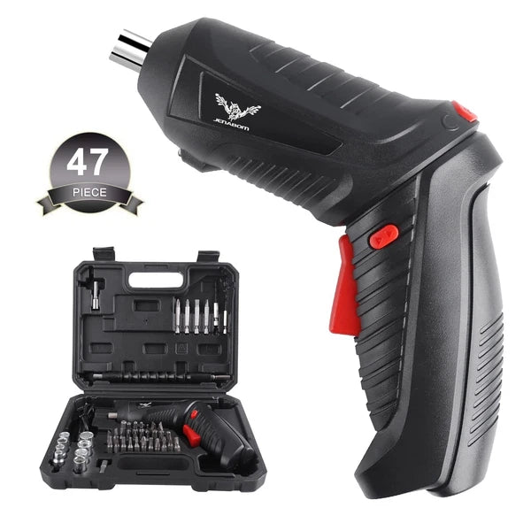47 in 1 Electric Screwdriver Set, 3.6V Cordless & Rechargeable, 3.5N·m Max To...