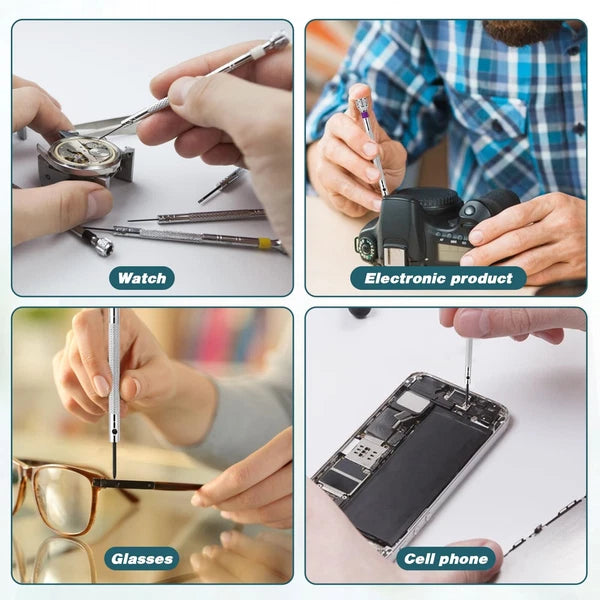 8 Pcs Professional Watch Screwdriver Set Micro Precision Screwdriver Set 0.6-1mm