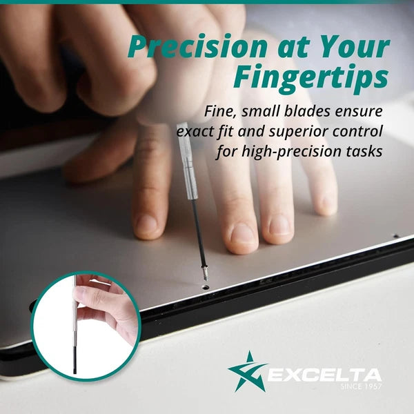 Screwdriver Set, Tempered Blue Steel, Includes Sizes .025", .030", .038", .045"