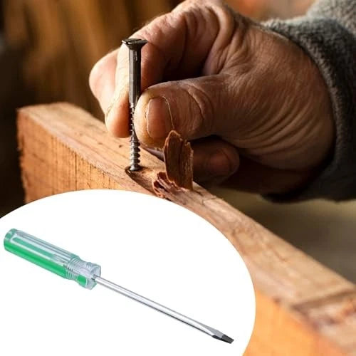 Magnetic Screwdriver Set 2 PCS, Magnetic 5mm Phillips and 5x100mm Red, Green