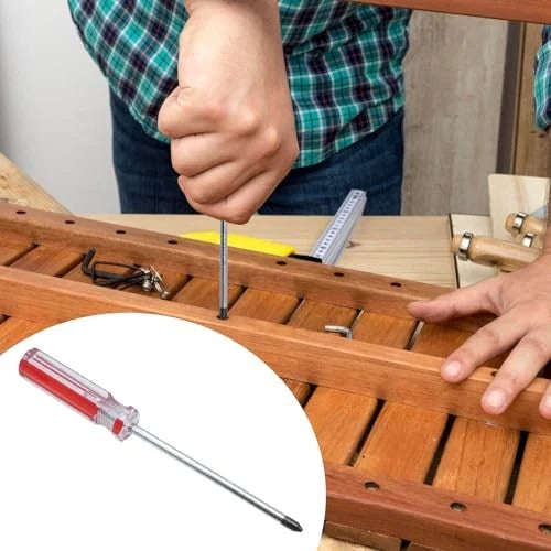 Magnetic Screwdriver Set 2 PCS, Magnetic 5mm Phillips and 5x100mm Red, Green