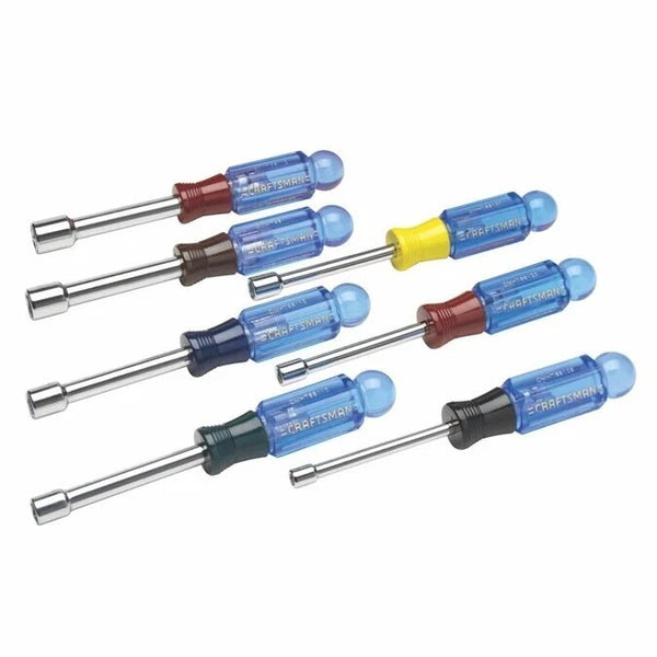 New Craftsman 7 pc SAE CMHT65122 Nut Driver Set with Racks - Free Shipping