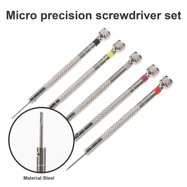 Flat Screwdriver Set Watch Repair Kit Professional Glasses Tools Adjust