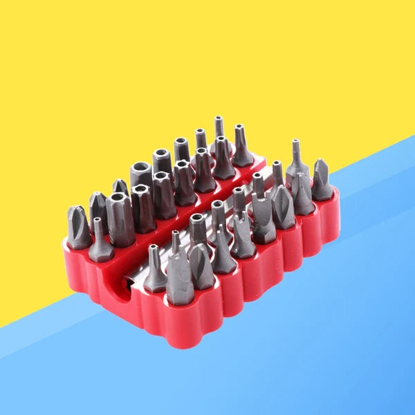 33 Pcs Hexagon Bit Security Screw Set Tamper Proof Extension Bits