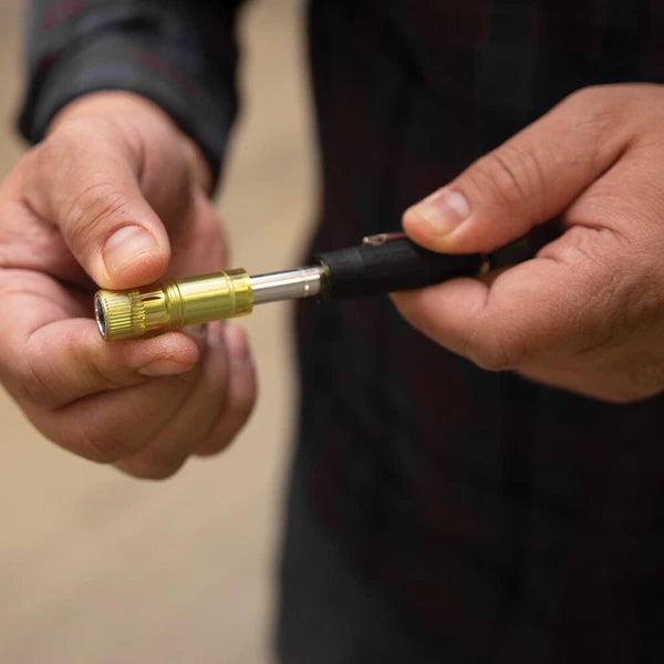 Klein Tools 32613 HVAC Pocket Screwdriver, 3-in-1, Phillips, Slotted, Schrader