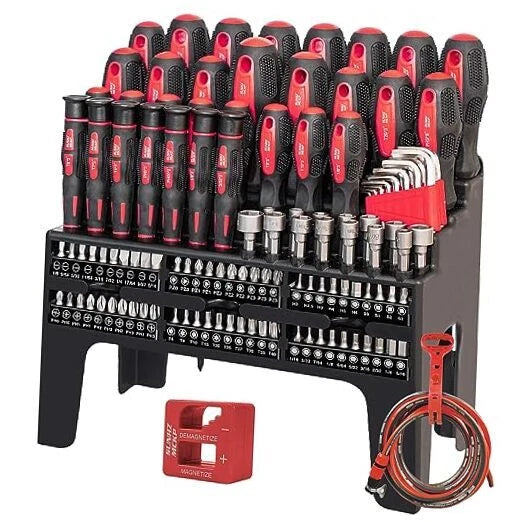SUNHZMCKP 124-Piece Magnetic Screwdriver set, Includes 124PC Screwdriver Set